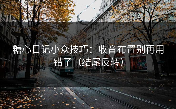 糖心日记小众技巧：收音布置别再用错了（结尾反转）  第1张