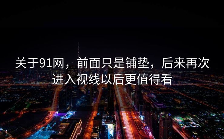 关于91网，前面只是铺垫，后来再次进入视线以后更值得看  第1张